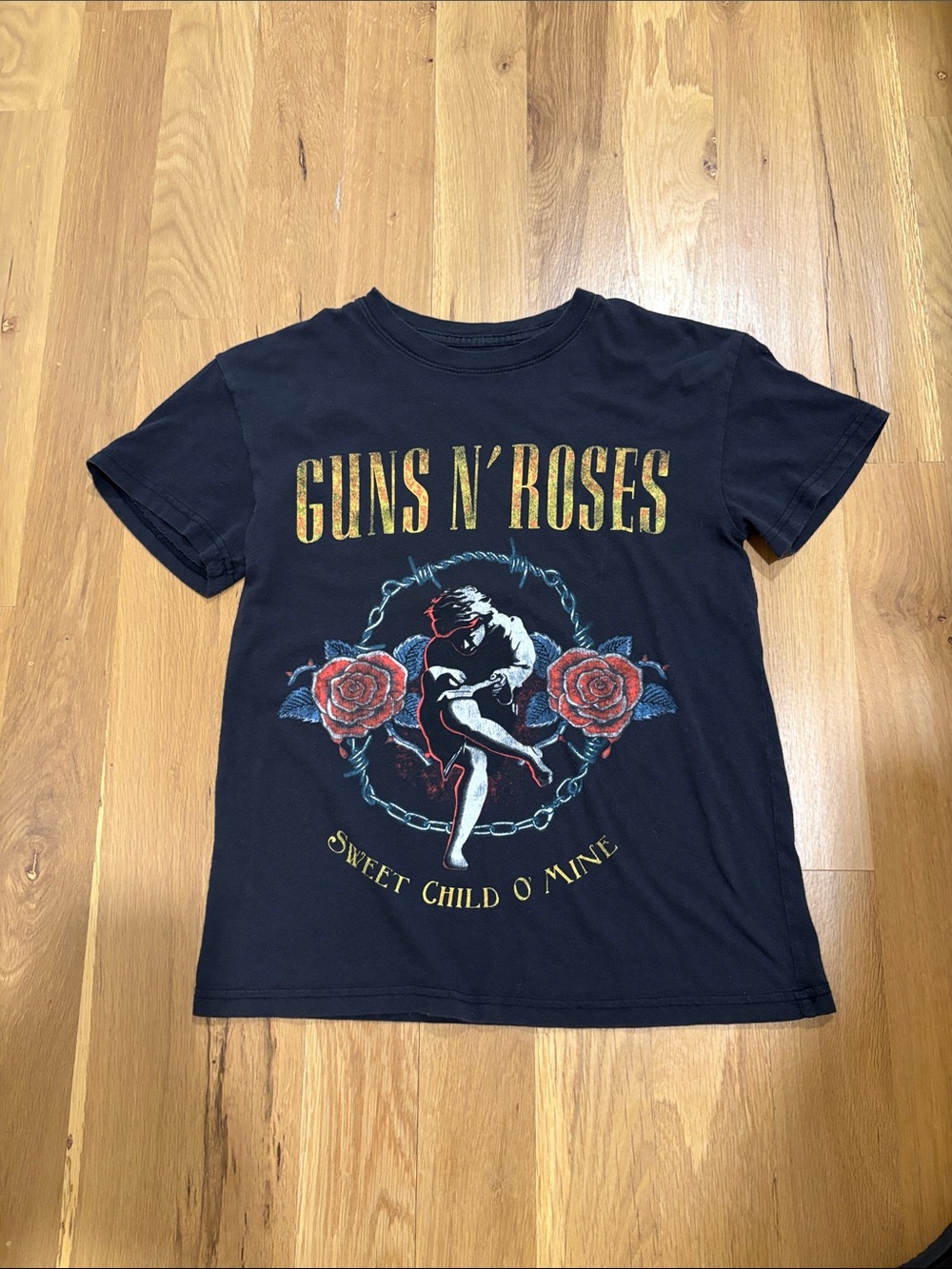 Guns N' Roses Womens Sz XS Graphic Band Tee Shirt Black Sweet Child O' Mine